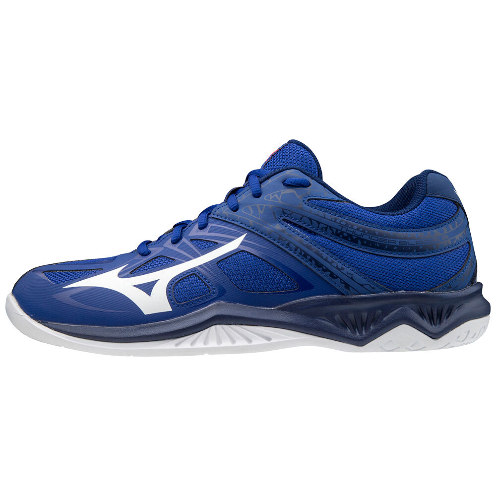 Panske Volejbalove Tenisky Mizuno Thunder Blade 2 Modre/Biele/Ruzove Vypredaj SUQI13768